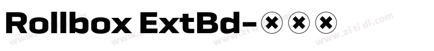 Rollbox ExtBd字体转换